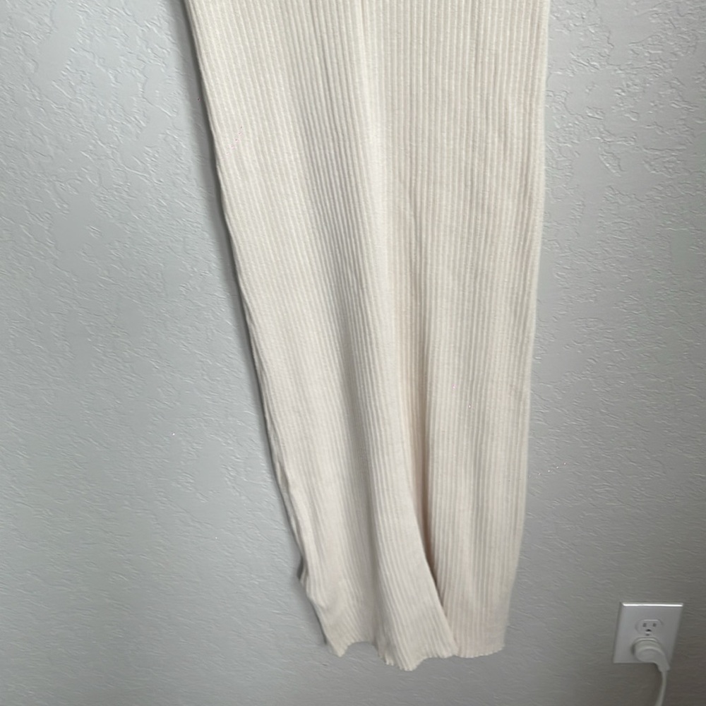 Varley Aria Knit Midi Dress in Whitecap Grey Small - Picture 8 of 10